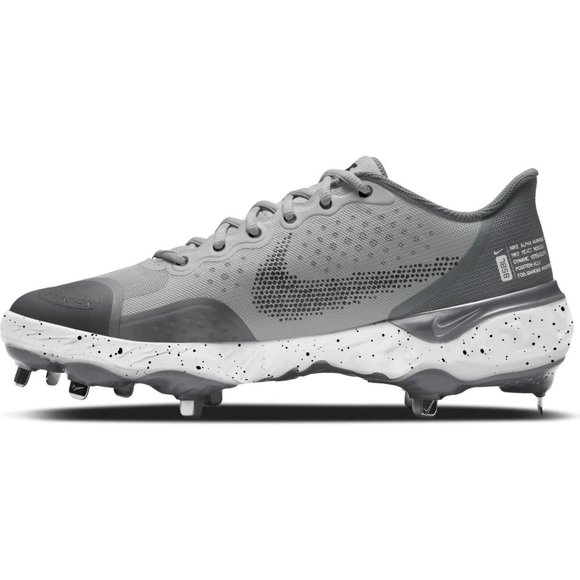 Nike Other - Nike Men Alpha Huarache Elite 3 Low Baseball Cleats Grey CK0746 Men's Size 8